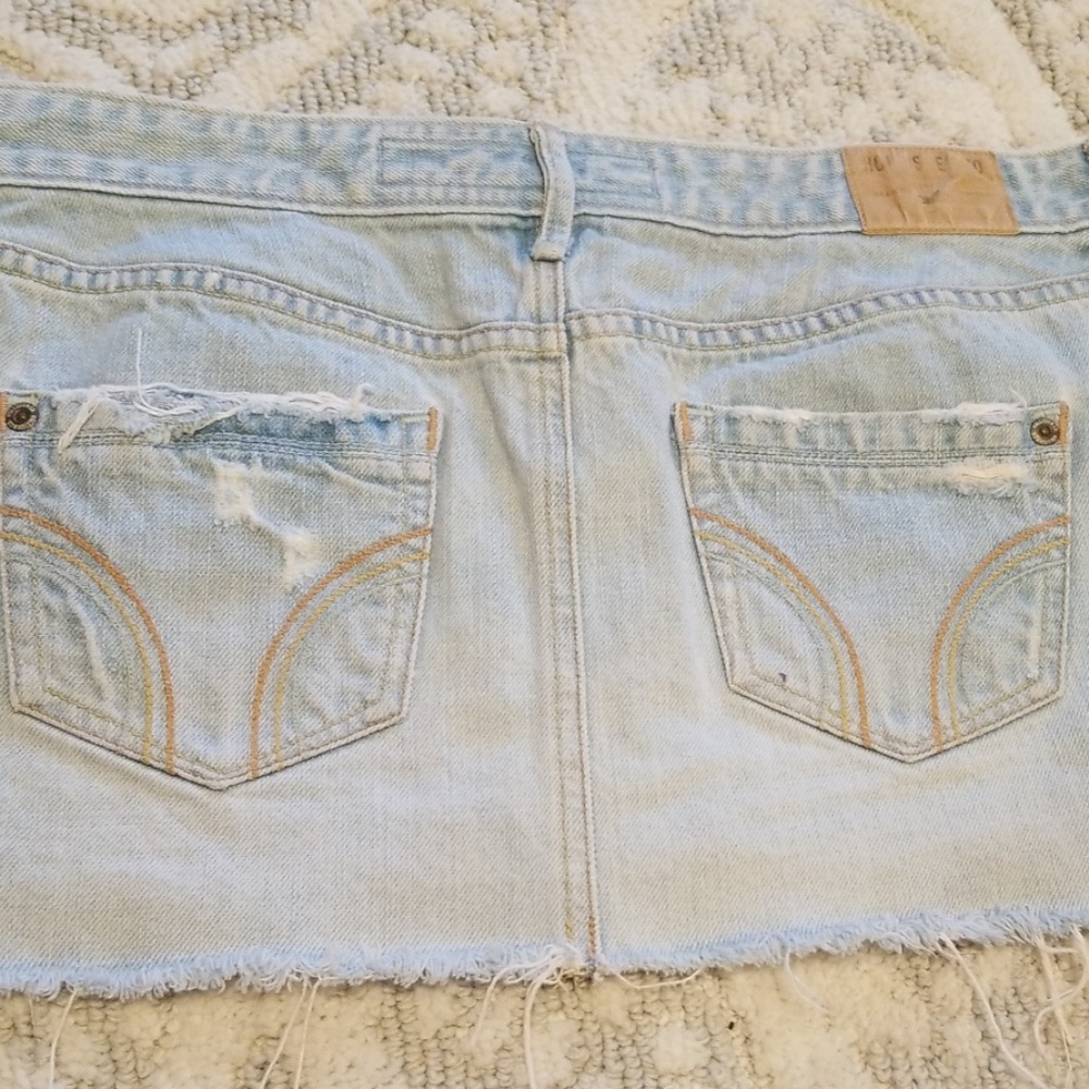 Distressed skirt